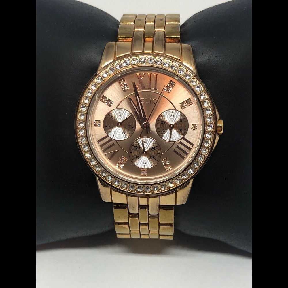 Relic ZR15755 Women's Stainless Steel Analog Rose Gold Dial Quartz Watch HO52